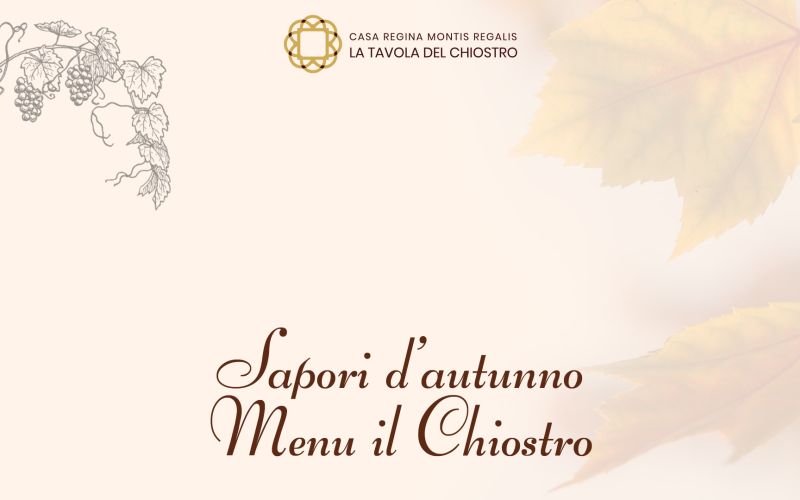 Sapori d’autunno – Menu Il Chiostro