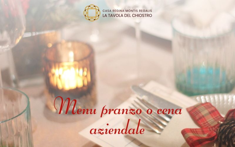 Menu aziendali